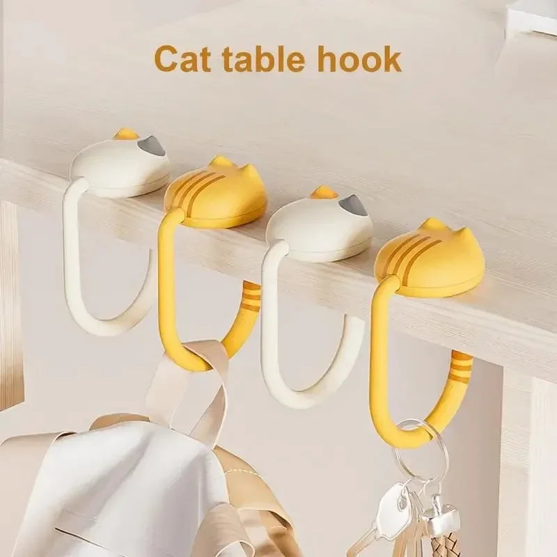 Cat Tail Purse Hook Portable Multifunctional Table Hook