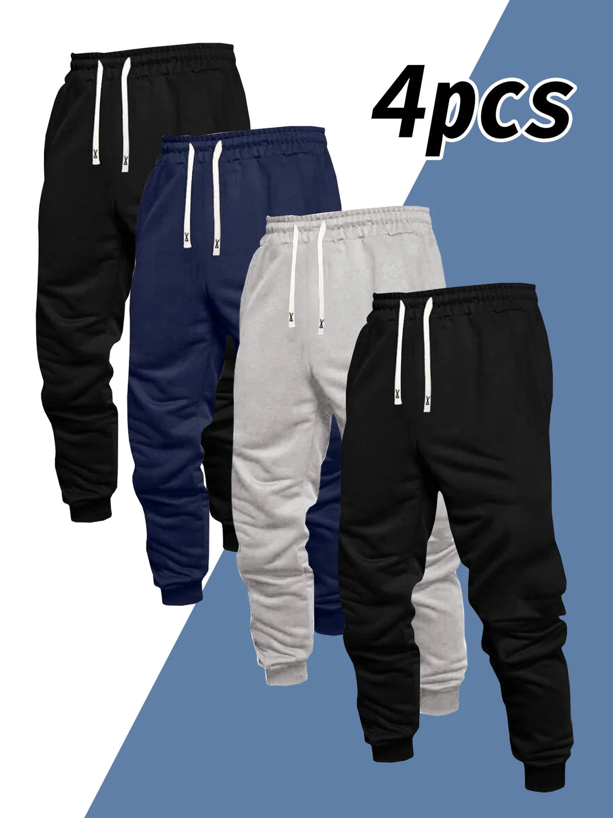 Mens Casual Drawstring Jogger Pants for Outdoor Sports