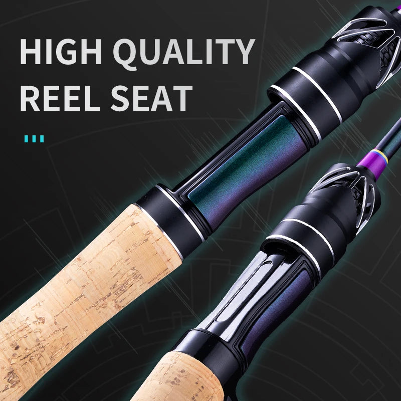 BANCY Ultralight Two-Piece Travel Spinning Casting Rod