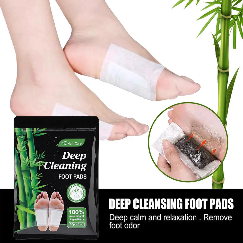 Natural Detox Foot Patches Stress Relief Feet Deep Sleep Herbal Detox Sticker Relieve Stress For Foot Care Tools