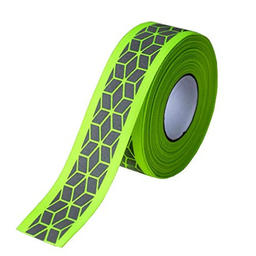 Silver Sew On Reflective Ribbon Tape for Chothing Safety Fabric Webbing Trim Strip 10yard