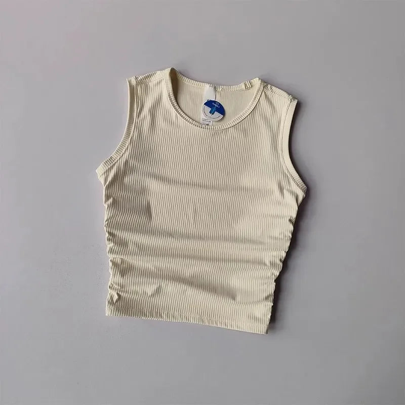 NONECN Womens Quick Dry Yoga Vest Tank Top Slim Fit Sports