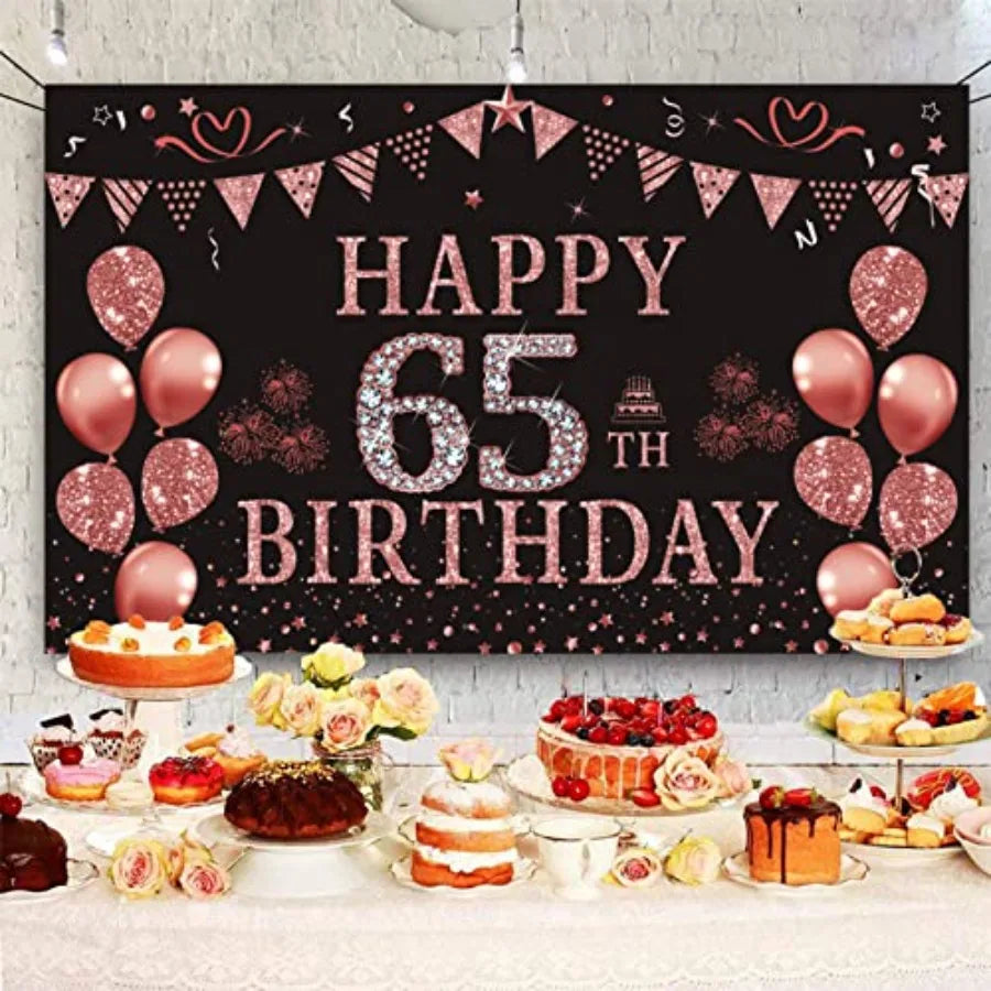 Decorative Non Woven Birthday Backdrop Party Banner