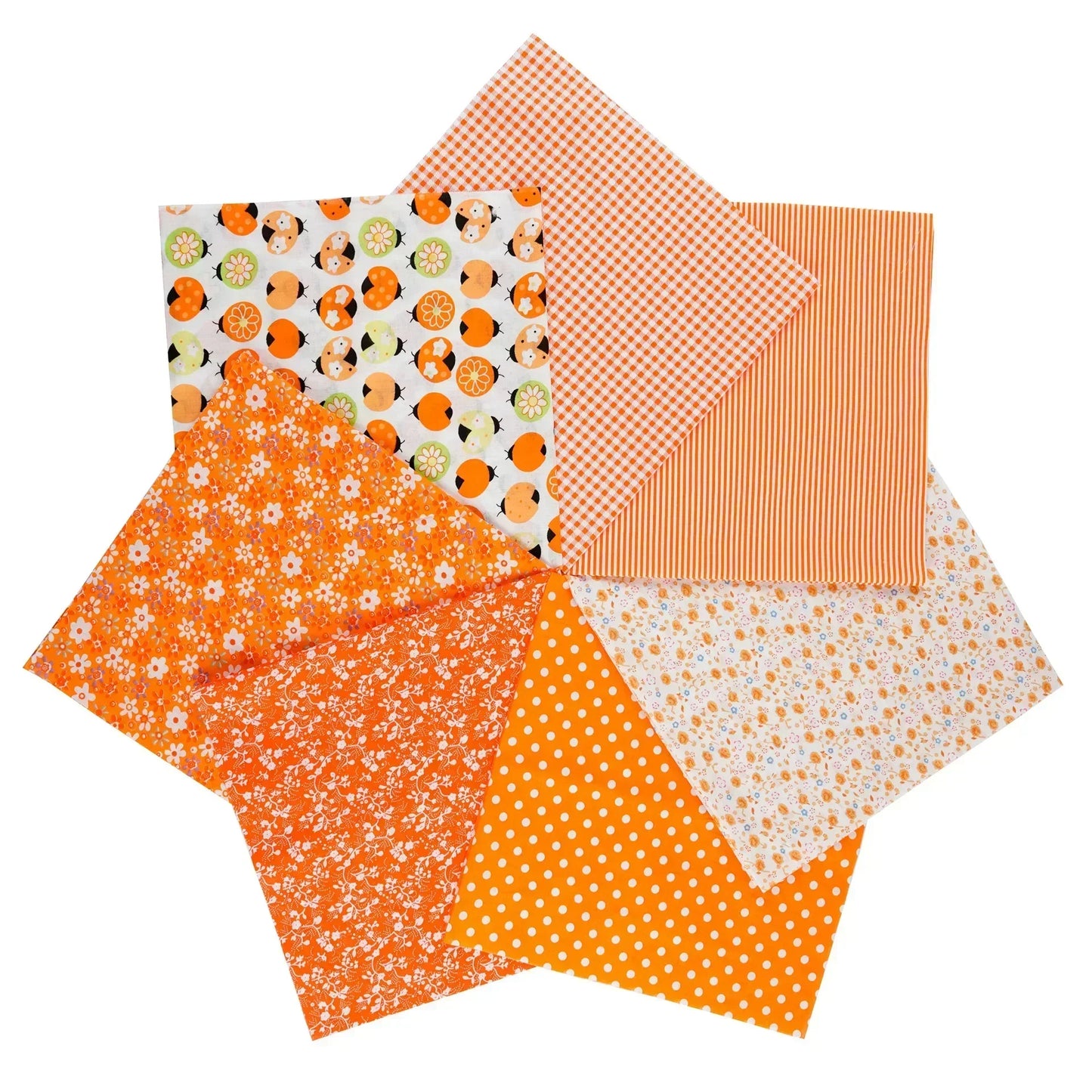 7Pcs 25x25cm Printed Cotton Fabric for Sewing Quilting Fabrics for Patchwork Needlework DIY Handmade Accessories