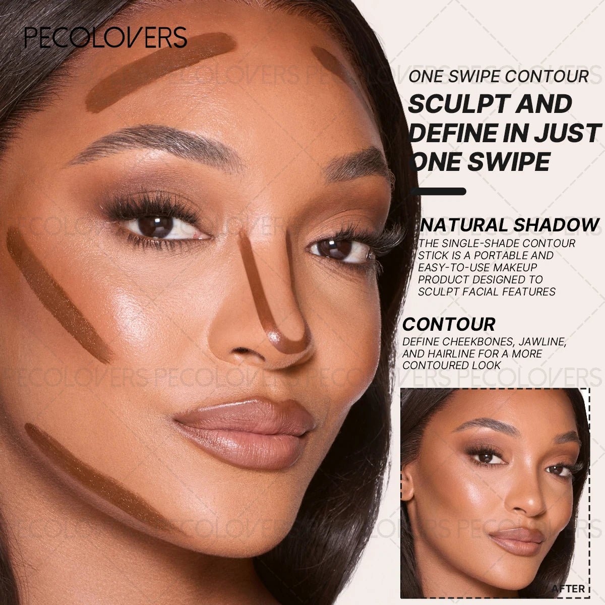 5PCS/SET Full Coverage Concealer Cream Flawless Covering Dark Circles Silky Smooth Texture Concealer Wrinkles And Pore Invisible Foundation Cream,Highlighter Contour Stick