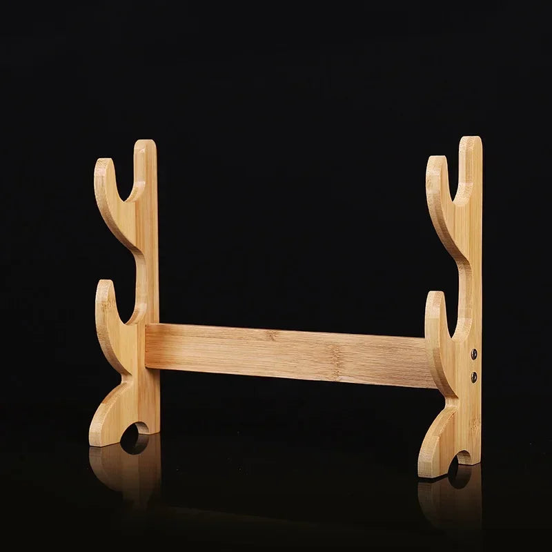 3-Layers Stand Katana Support Holder Storage Shelf Wooden Sword Rack Display Real Japanese Katana Samurai Sabre House Decoration