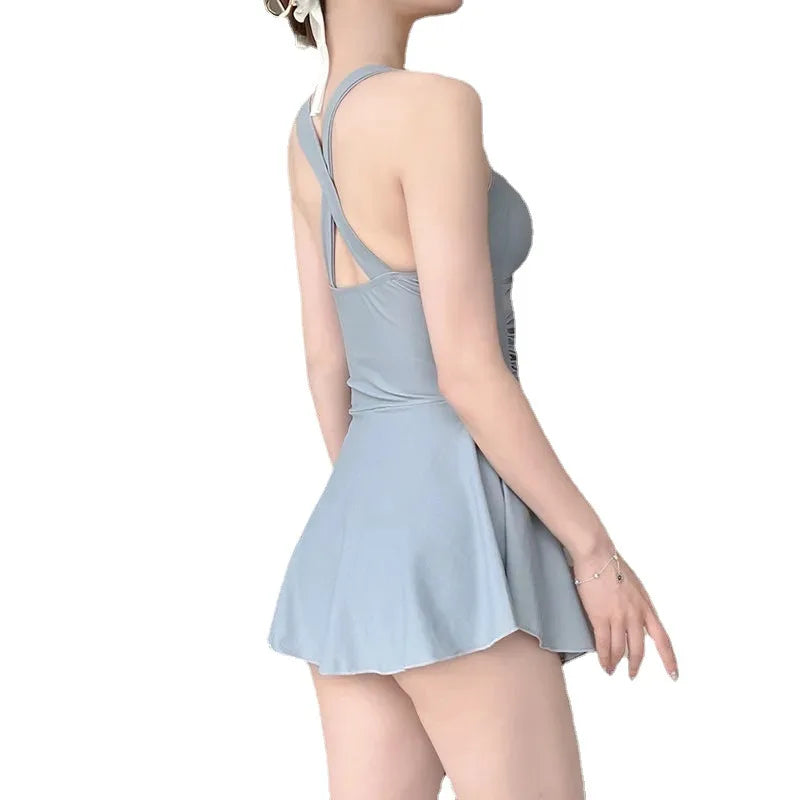 NONECN Women One Piece Slimming Conservative Swimsuit