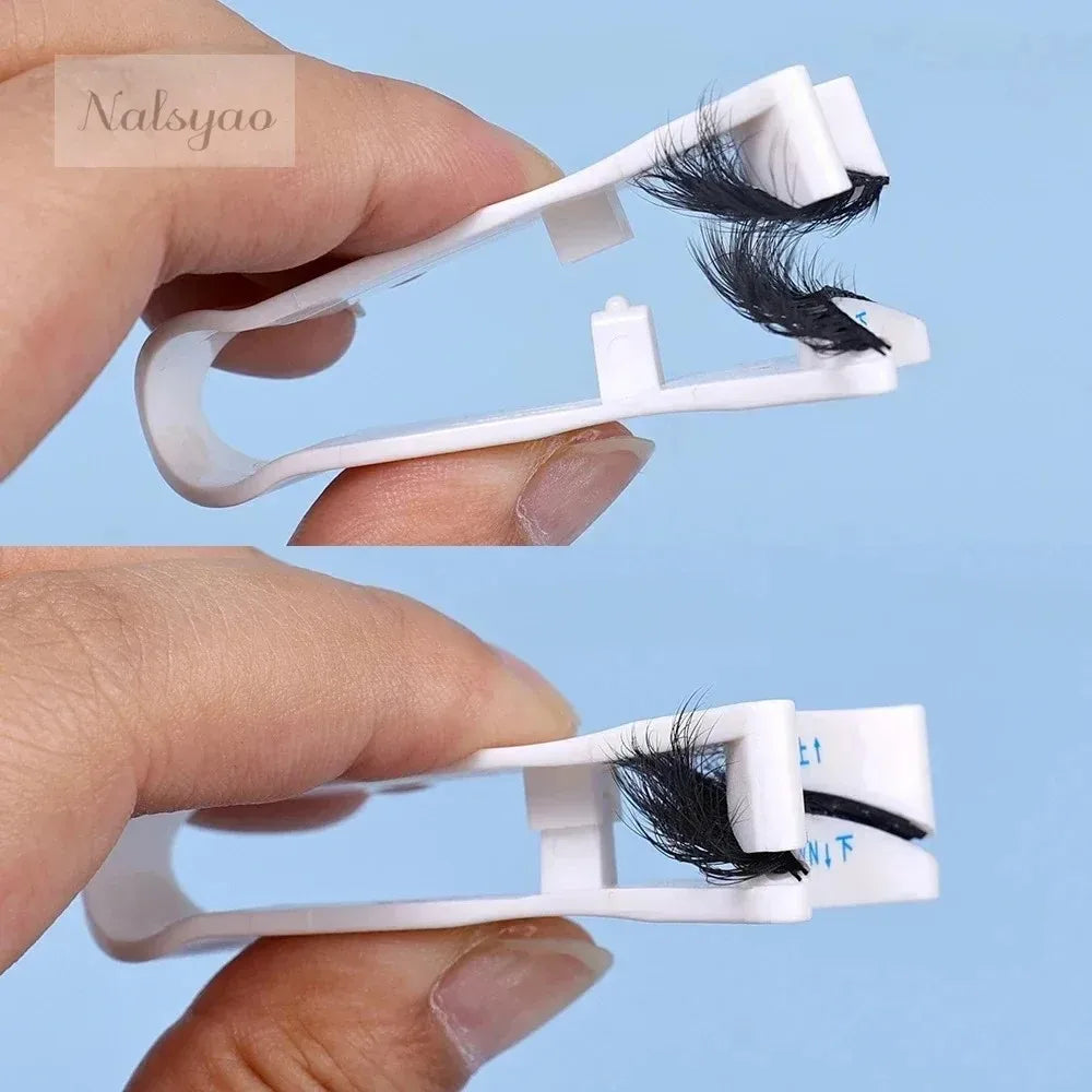New Quantum Magnetic Eyelash Curler Reusable Eyelashes Applicator Portable False Eyelash Assist Makeup Tools Accessories