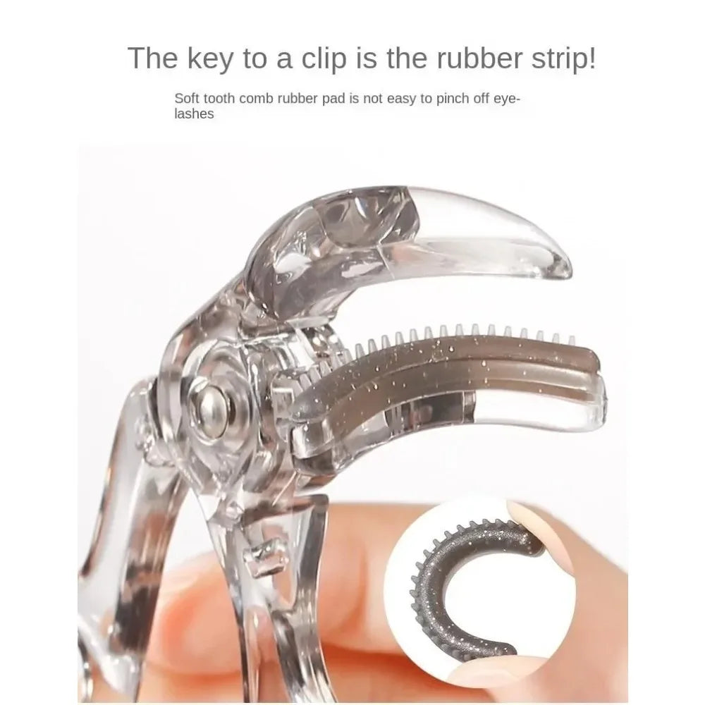 Dual-Type Eyelash Curler with Comb – Wide & Partial Clip Options, Waterproof, Long-Lasting, Natural Curl, Unisex Certified