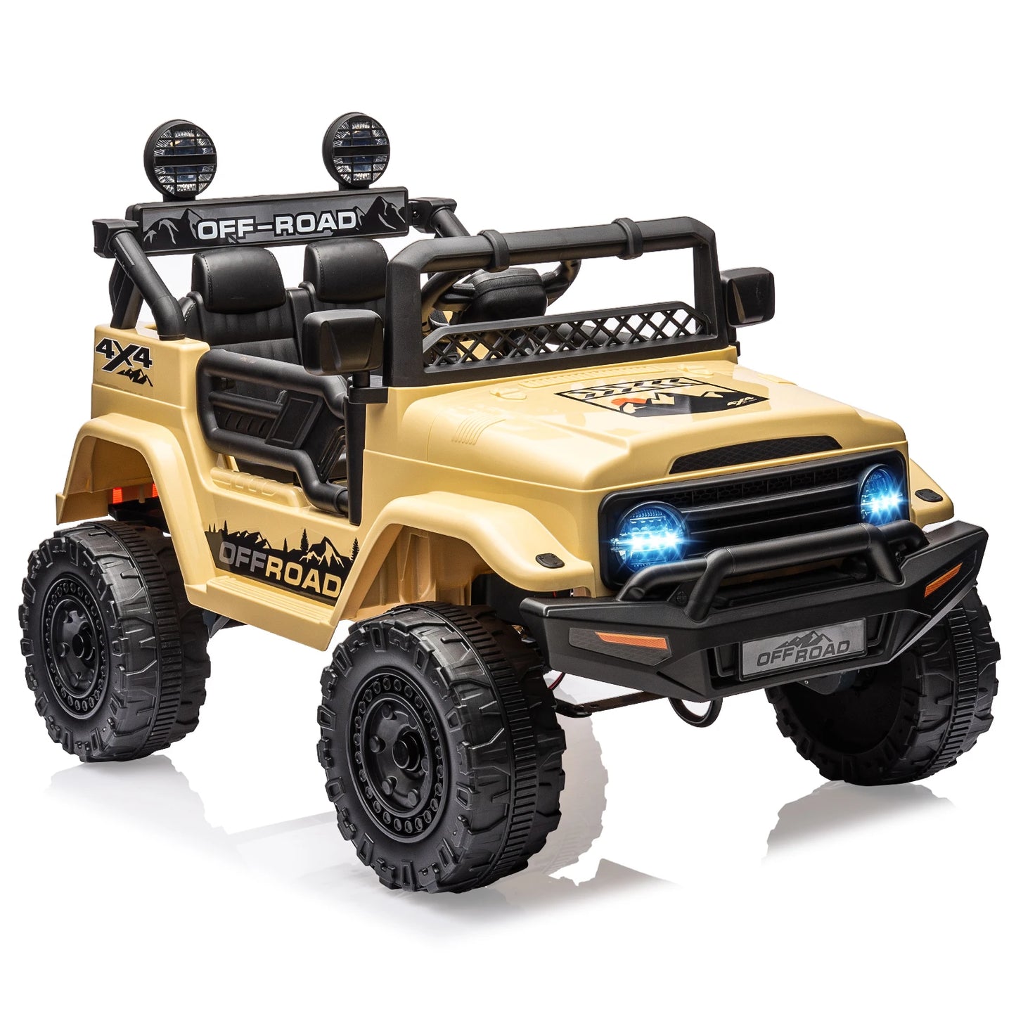 HiMISSE 12V Kids Ride On Truck With Remote Led Lights