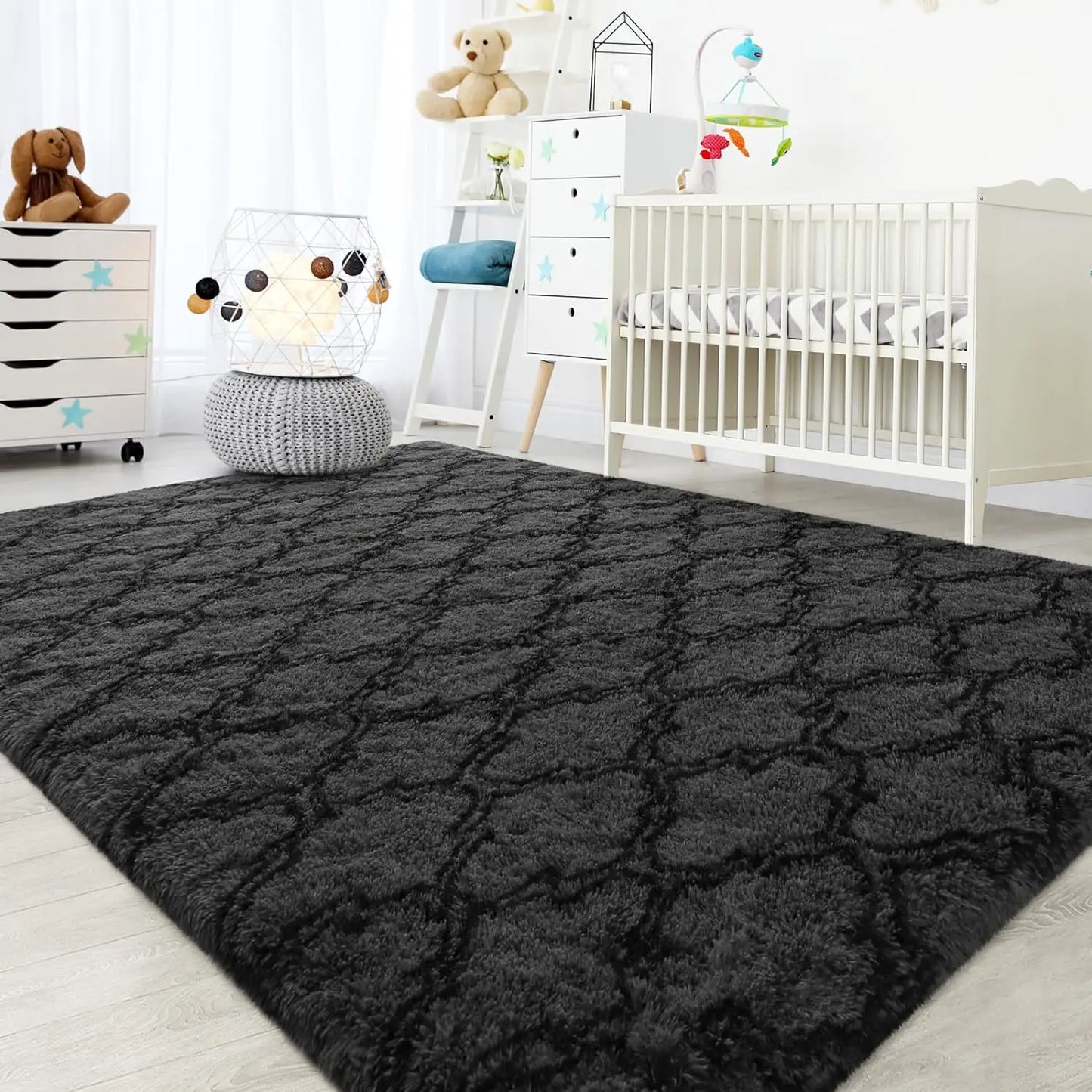 KilimHign Large Shag Area Rug For Bedroom Plush Non Slip
