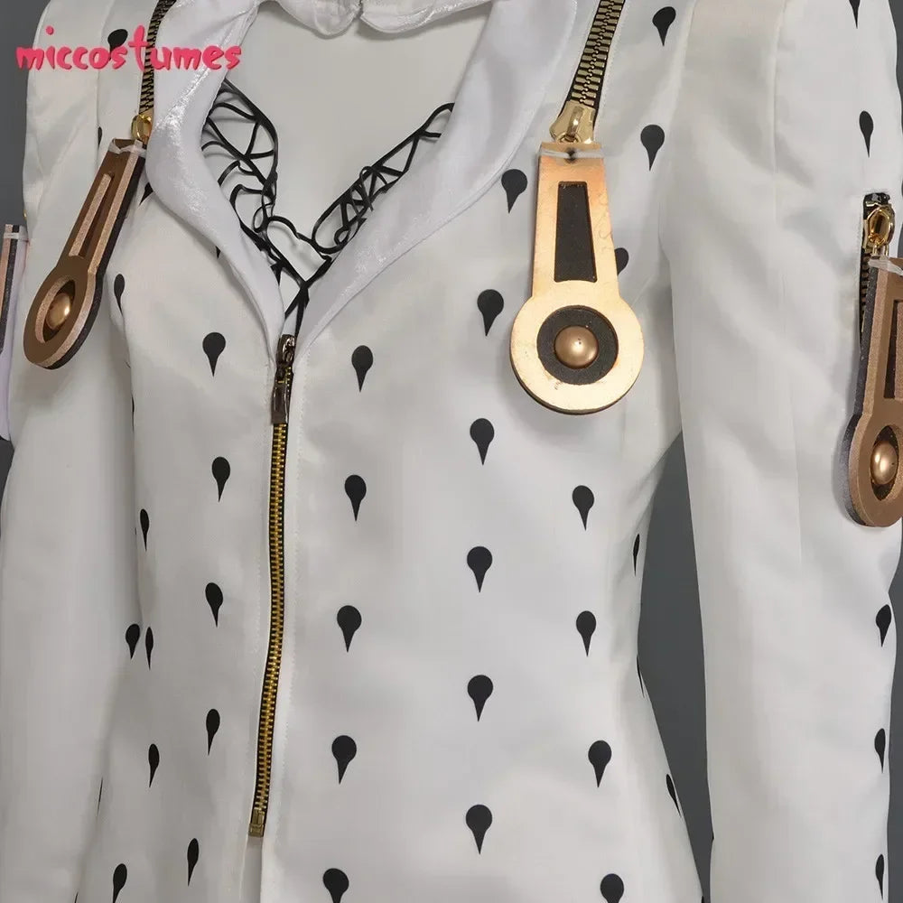 Miccostumes Mens Golden Wind Bruno Cosplay Costume Top And Pants Full Set For Halloween