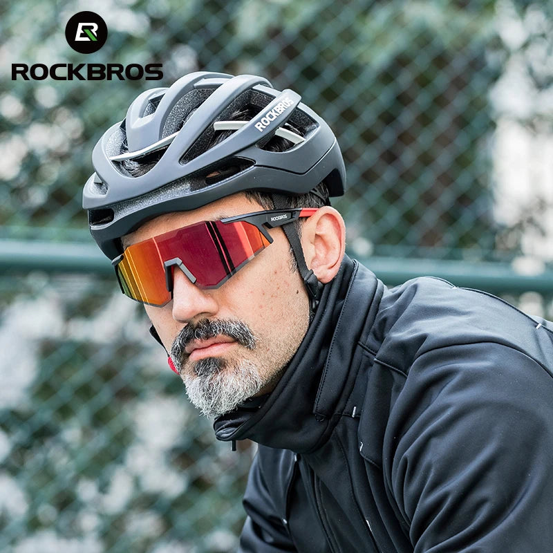 ROCKBROS Polarized Photochromic Cycling Glasses UV400 For MTB Road