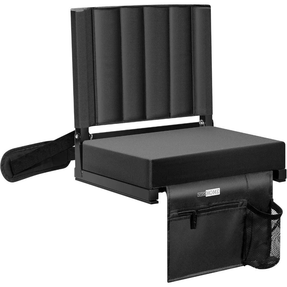 Portable Stadium Seat With Back Support And Cup Holder