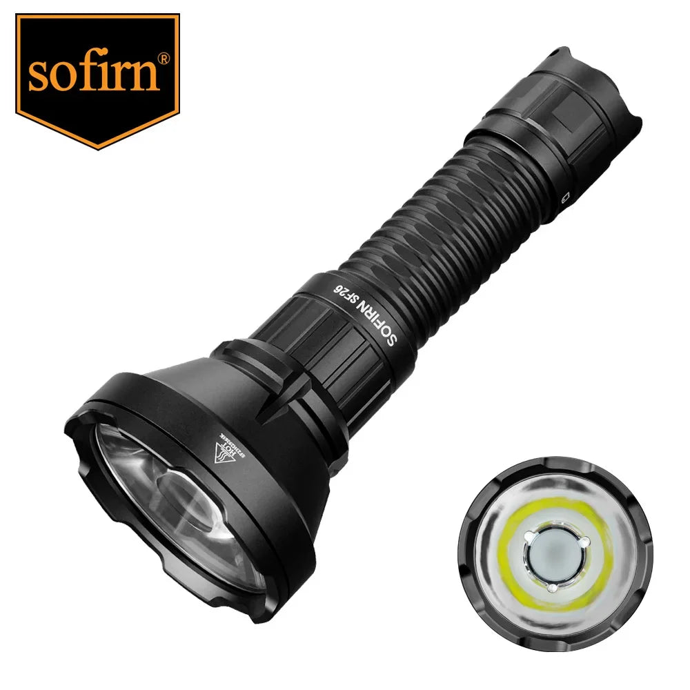 Sofirn SF26 2000lm SFT40 LED 6000K Tactical Flashlight Type C Rechargeable 21700 Battery Portable Camping EDC Torch