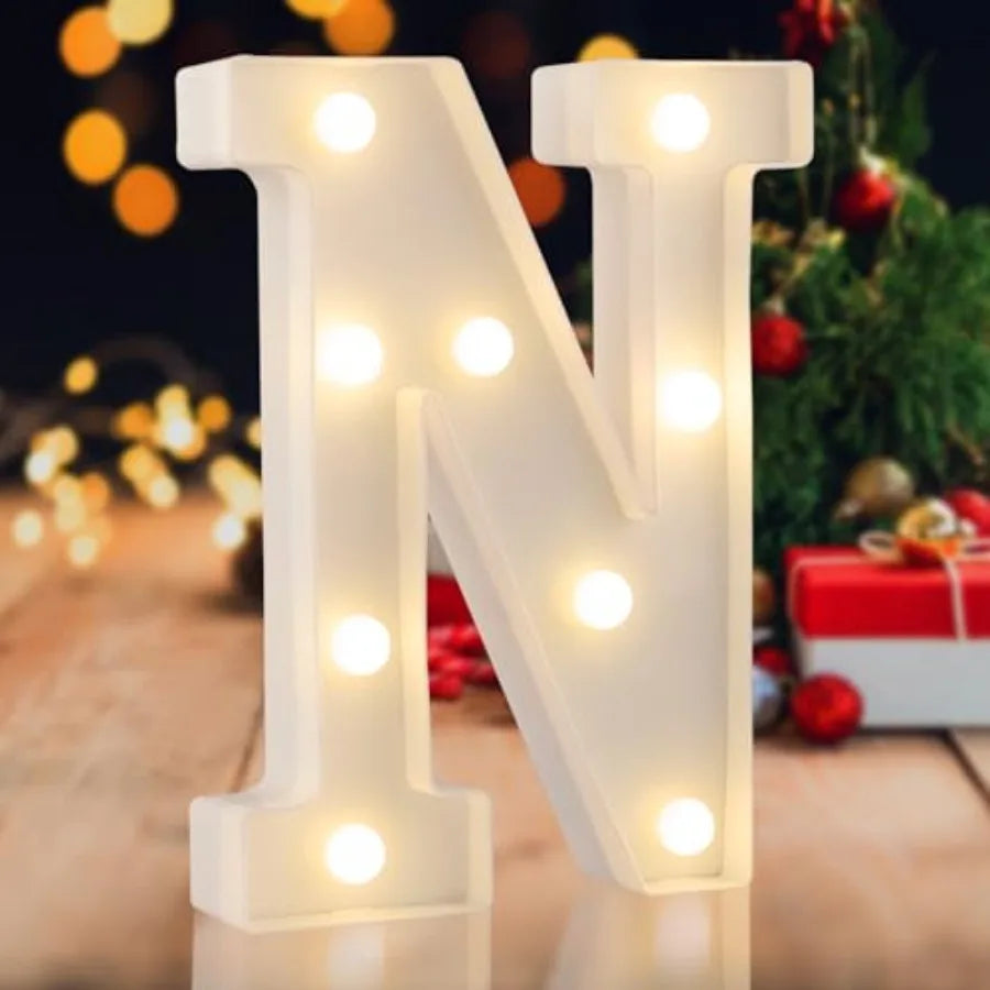 LED Marquee Numbers, 0-9 Light Up Letters, Battery Powered LED Letter Lights for Birthday Party, Christmas Night, Home, Bar, Gr