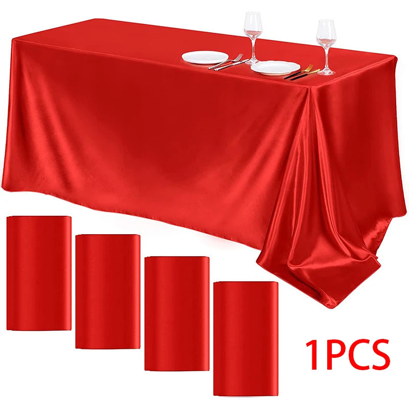 Guangdong Satin Tablecloth For Wedding Banquet And Party