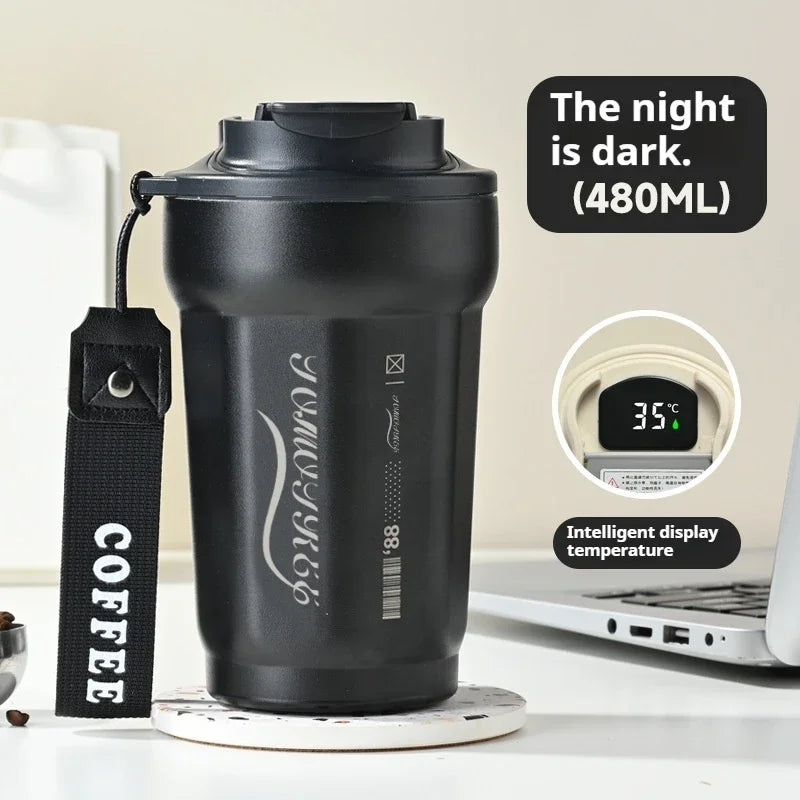 Stainless Steel Vacuum Flask Insulated Travel Mug Tumbler