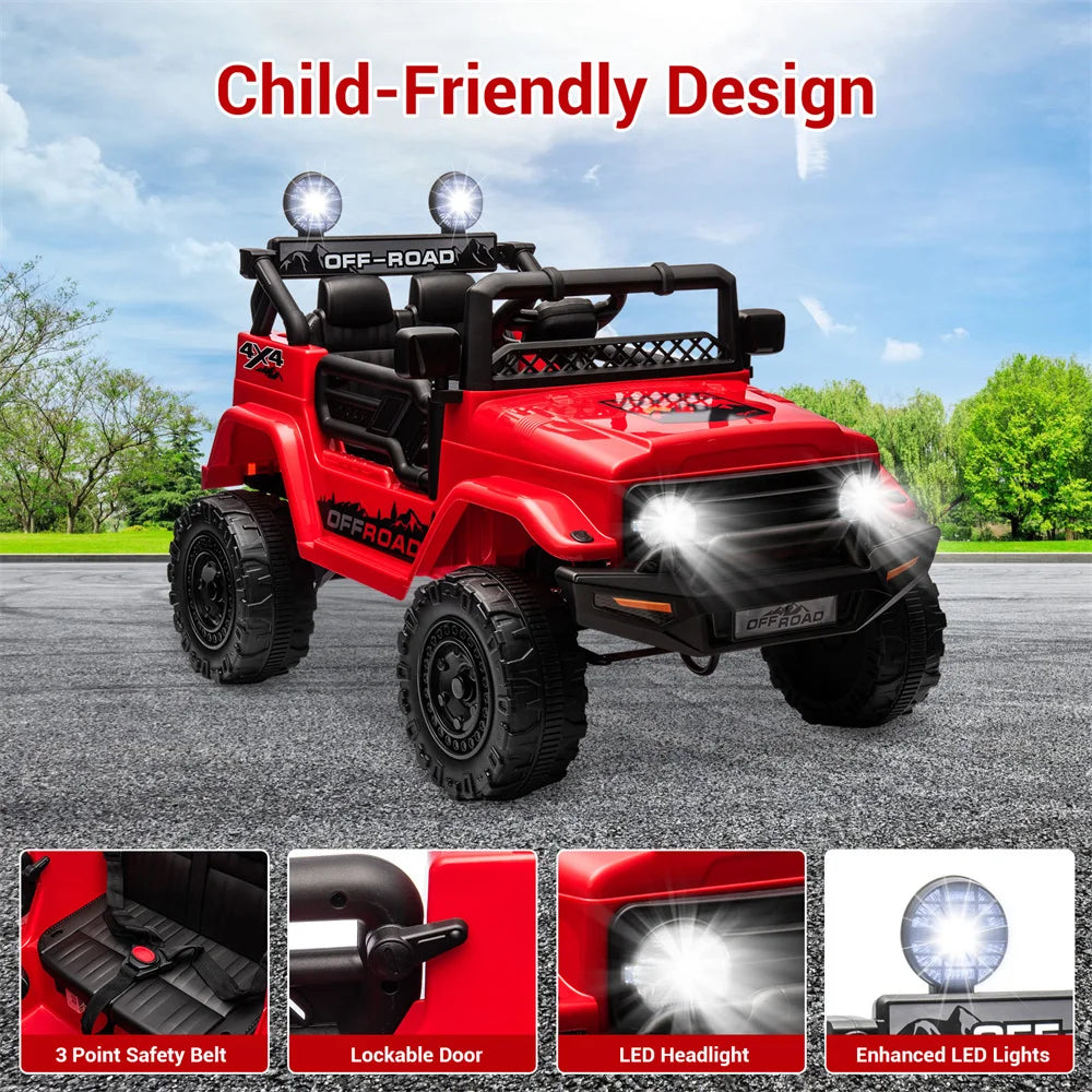 Ride On Kids 12V 2Seater Remote Control Electric Toy Truck