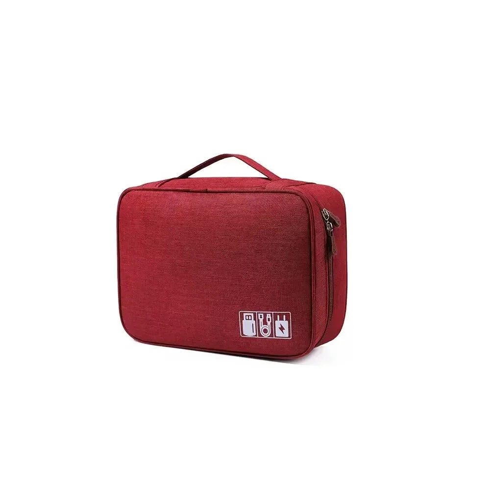 ATMDOGCN Travel Cable Organizer Bag Portable Electronics Storage Case