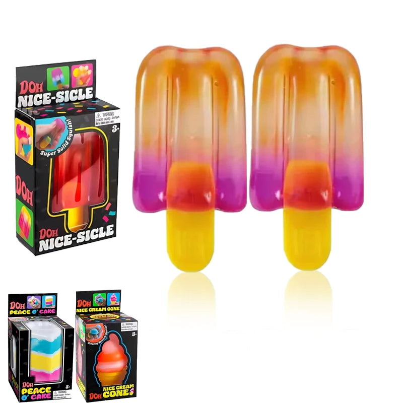 Schylling Needoh Nice Cube sensory toy, stress relieving block, pinch, relieve stress, puzzle and release