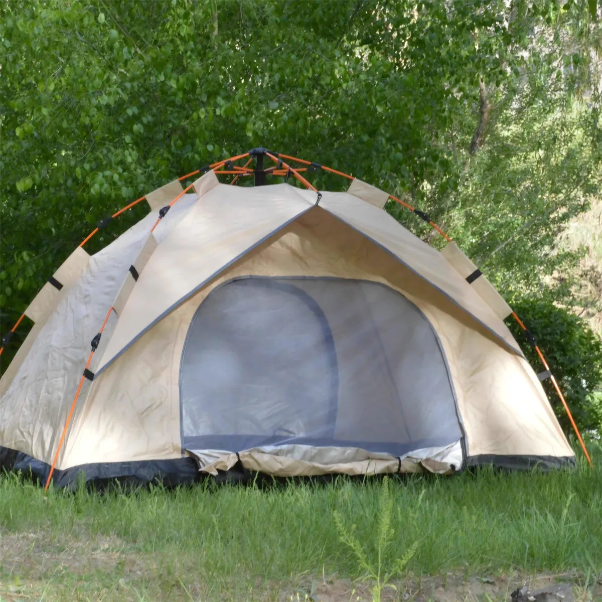 Outdoor Automatic Quick-opening Tent Automatic Rainproof Sunshine-proof Tent Two windowless doors
