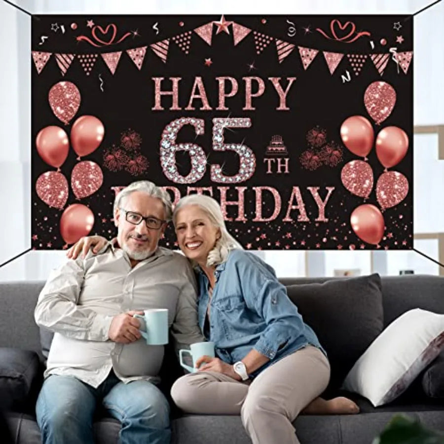 Decorative Non Woven Birthday Backdrop Party Banner