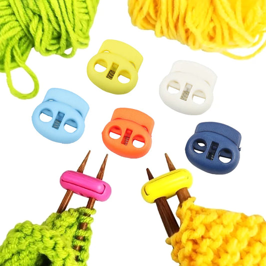 Knitting Needle Stopper Set 5 Pcs Spring Tip Protectors Crochet
