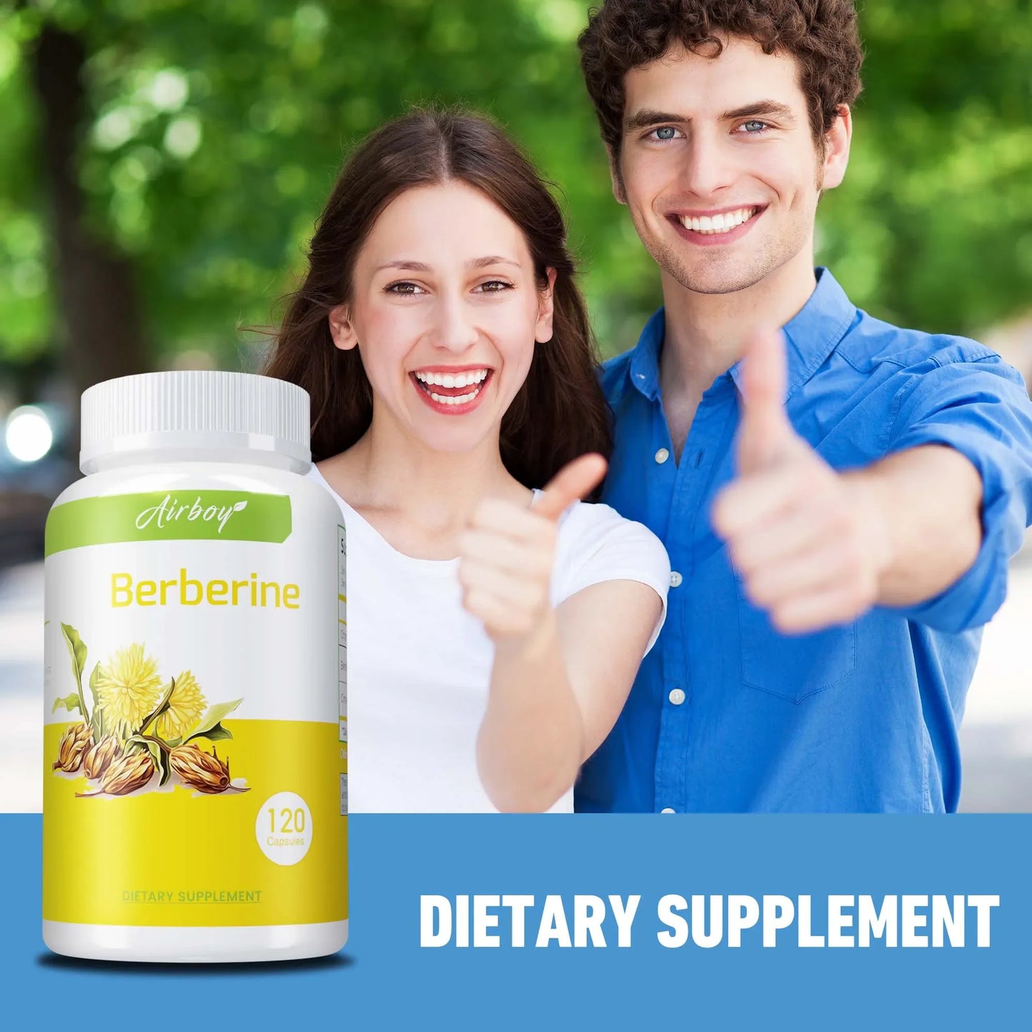 Berberine Supplement -  Antioxidants,Heart Health, Immune System Support - 120 Capsules