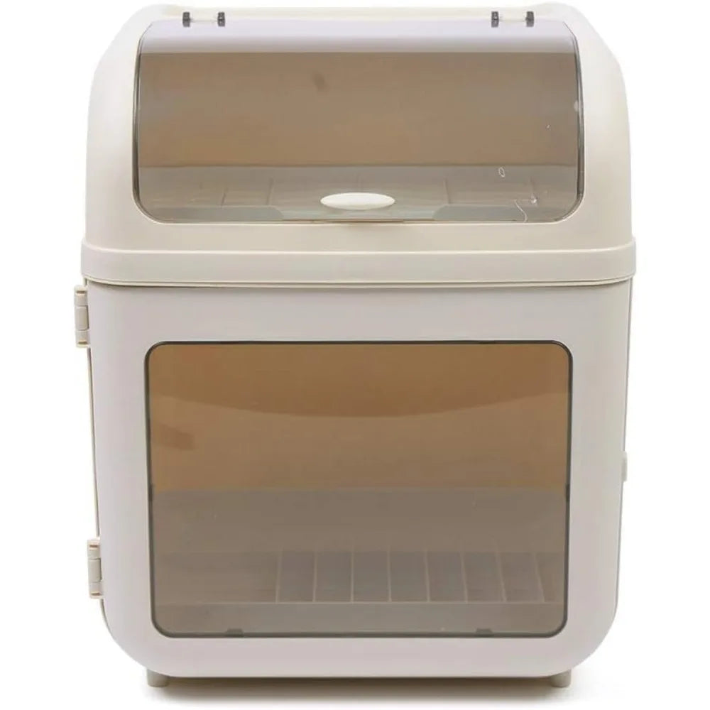 Two Tier Multi Function Dish Drying Rack Drainer Board Lid