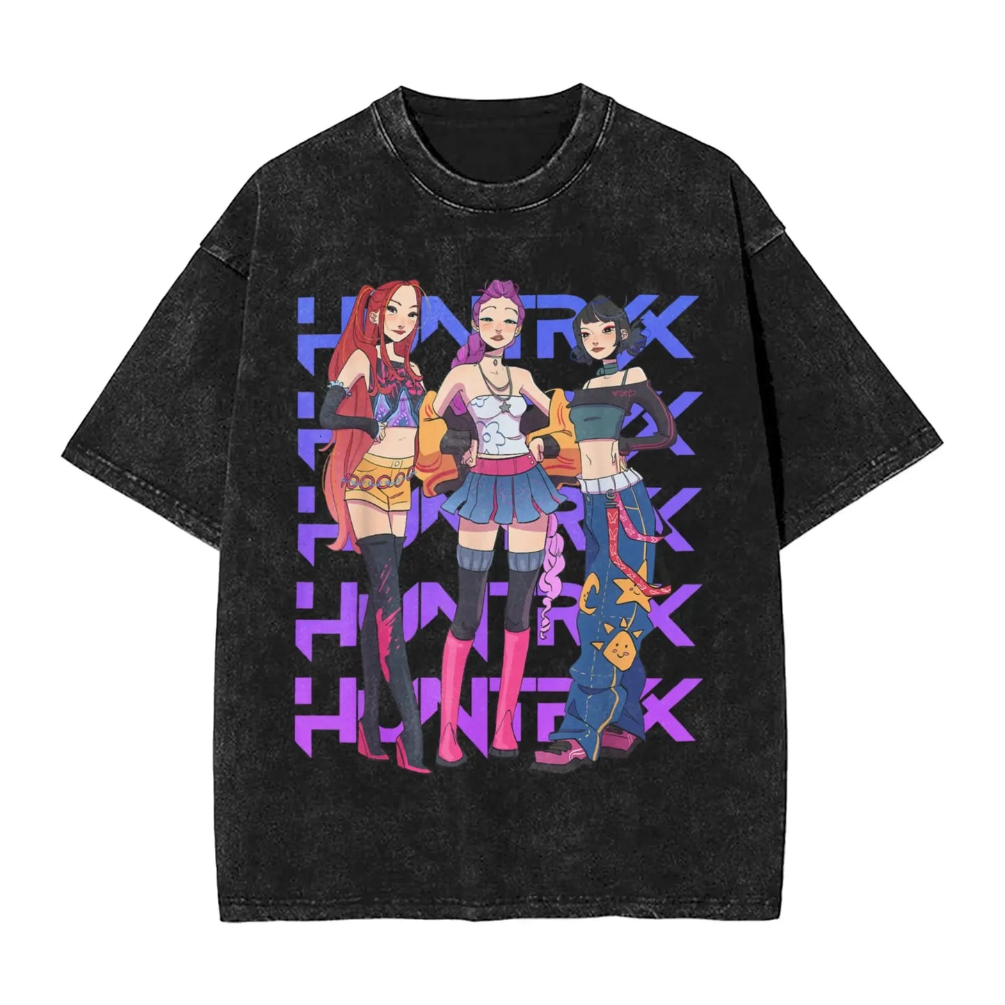 Huntrix K Pop Demon Hunters Tee Shirt Mira Rumi Zoey
