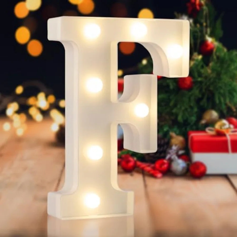 LED Marquee Numbers, 0-9 Light Up Letters, Battery Powered LED Letter Lights for Birthday Party, Christmas Night, Home, Bar, Gr