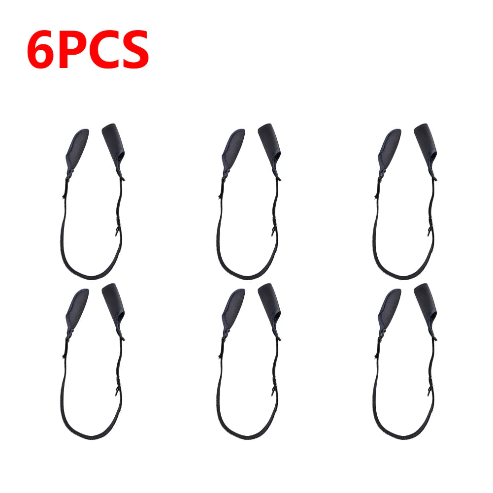 1-10PCS Fishing Rod Protection Sleeves Luya Bundle Rod Belt Adjustable Fishing Rod Sleeves Cover Strap Rod Organizer Fish Tool
