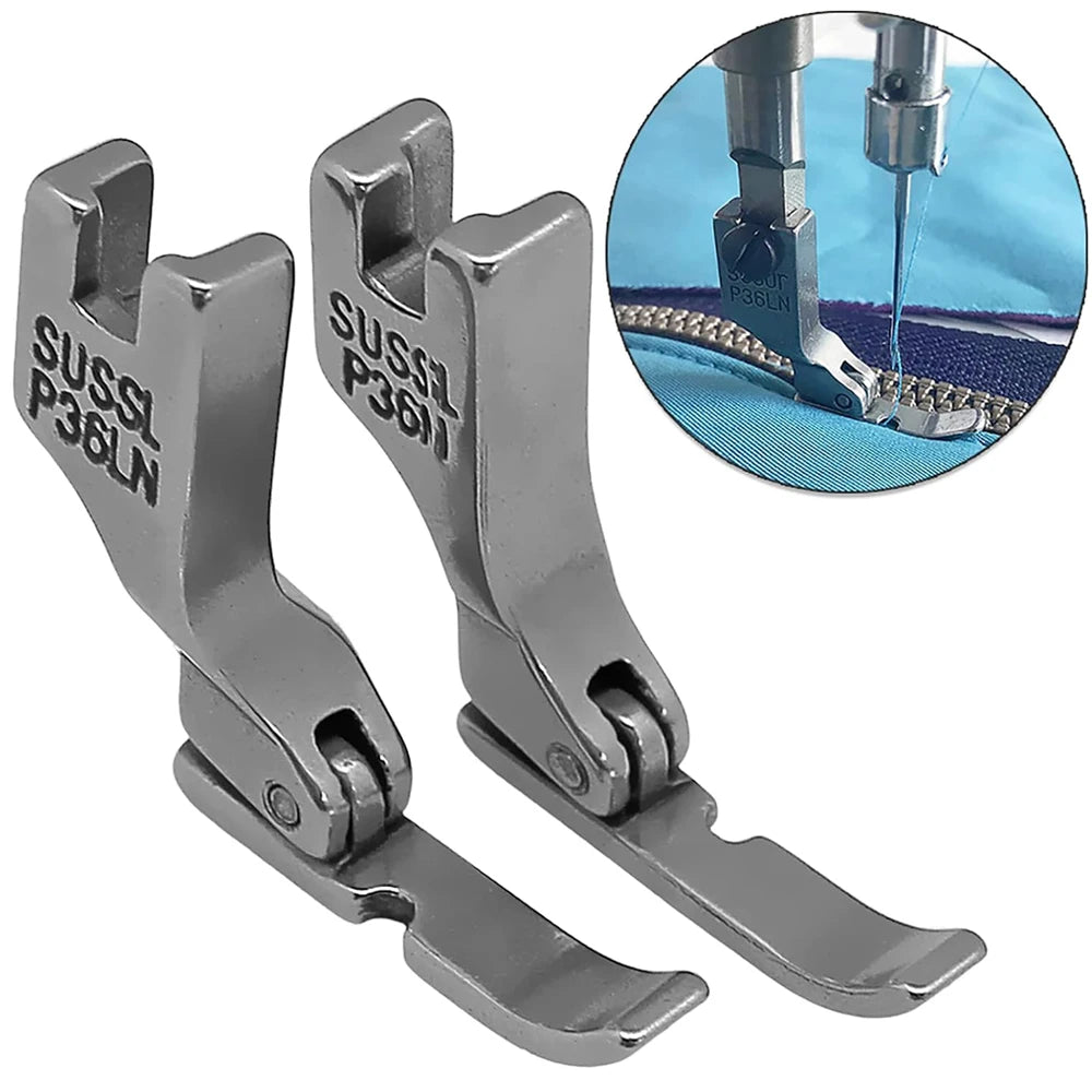 OZXHIXU Zipper Presser Foot Set For Singer Brother Juki Lockstitch