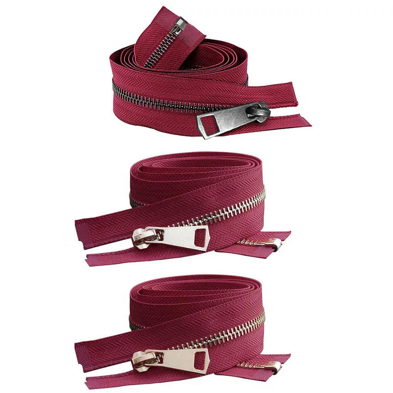 20/30/40/50/60/70/80cm 5# Colorful High Quality Open-End Auto Lock Metal Zipper DIY Handcraft For Clothing Pocket Garment Shoes