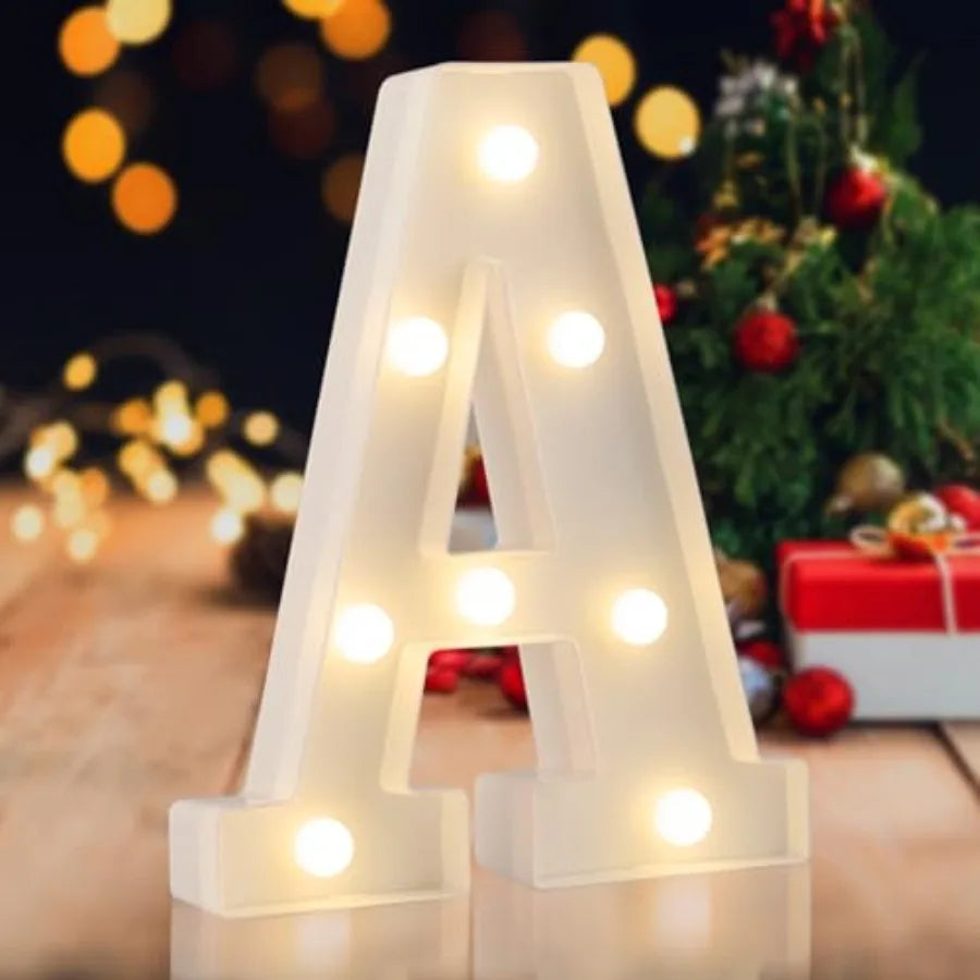 LED Marquee Numbers, 0-9 Light Up Letters, Battery Powered LED Letter Lights for Birthday Party, Christmas Night, Home, Bar, Gr