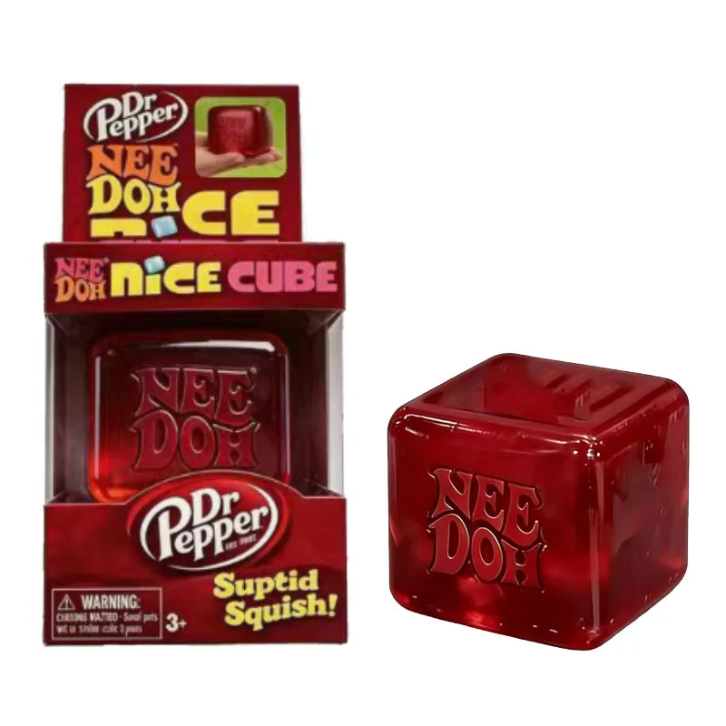 NeeDoh Nice Cube Fidget Squishy for Anxiety Relief and Focus