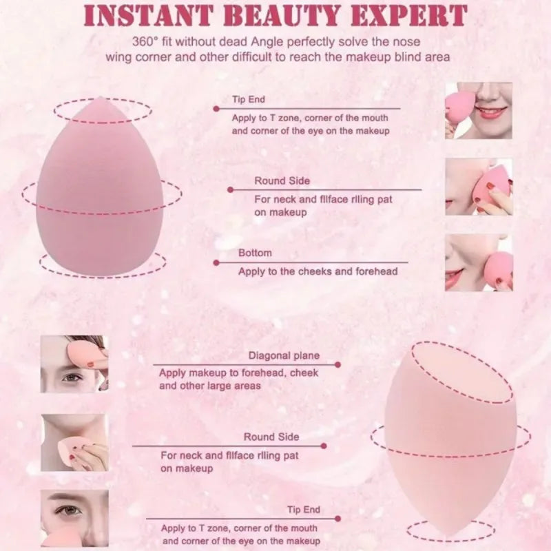 13 Piece Multicolor Long Tube Makeup Brush Set Pink Boxed Beauty Eggs And Pink Storage Bag Gift