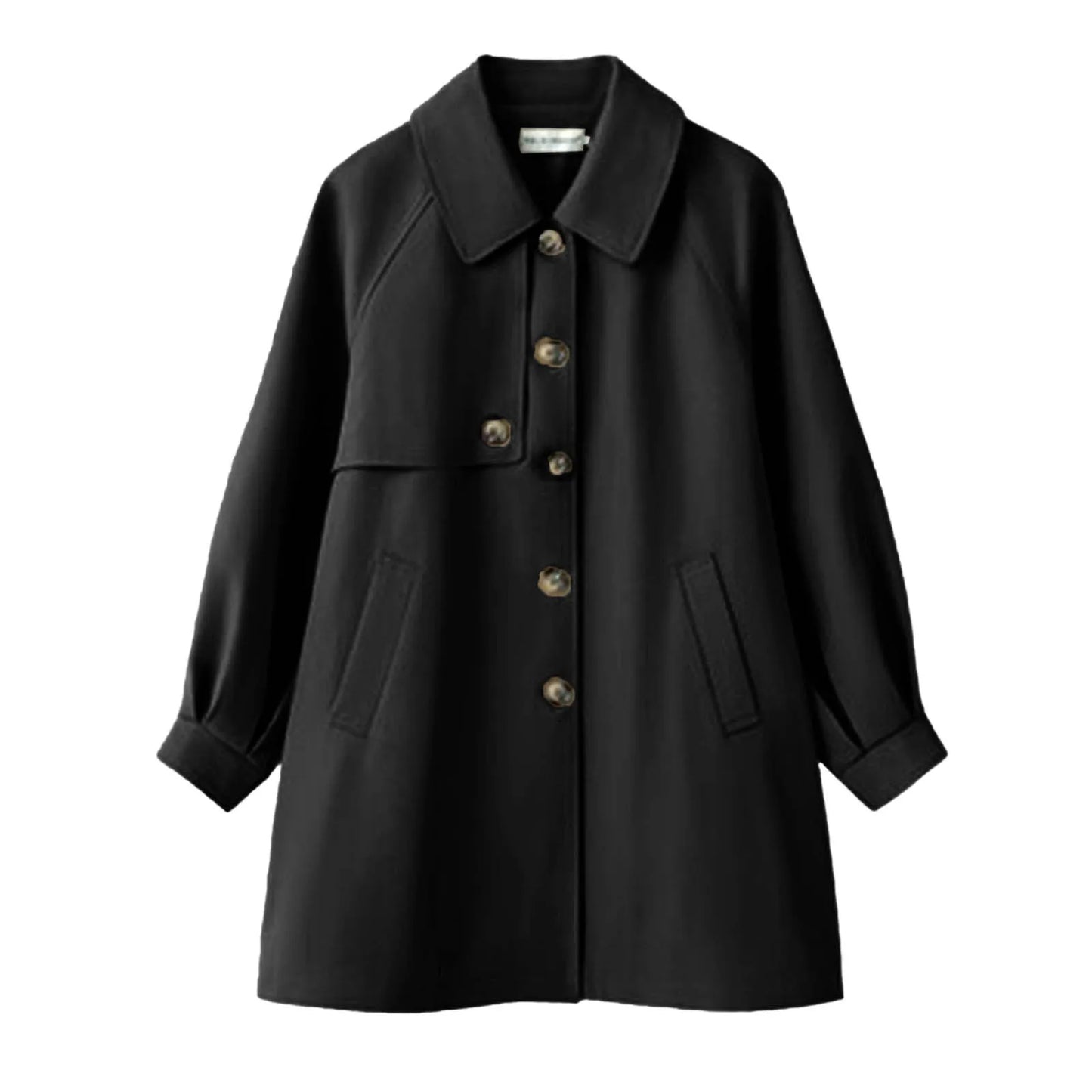 Women Trench Coat Polyester Gabardine Office Style Windbreaker Jacket