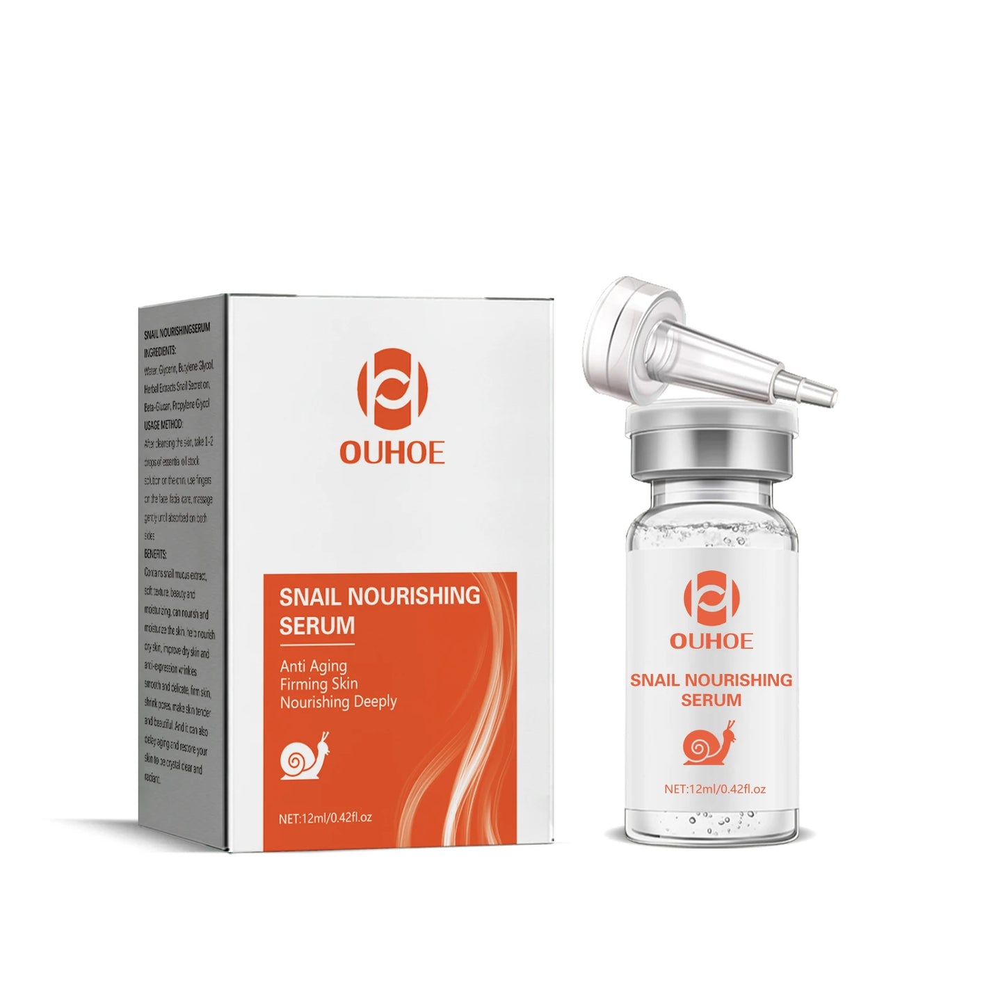 Ouhoe Snail Essence Nourishing Repair Serum For Acne Scars