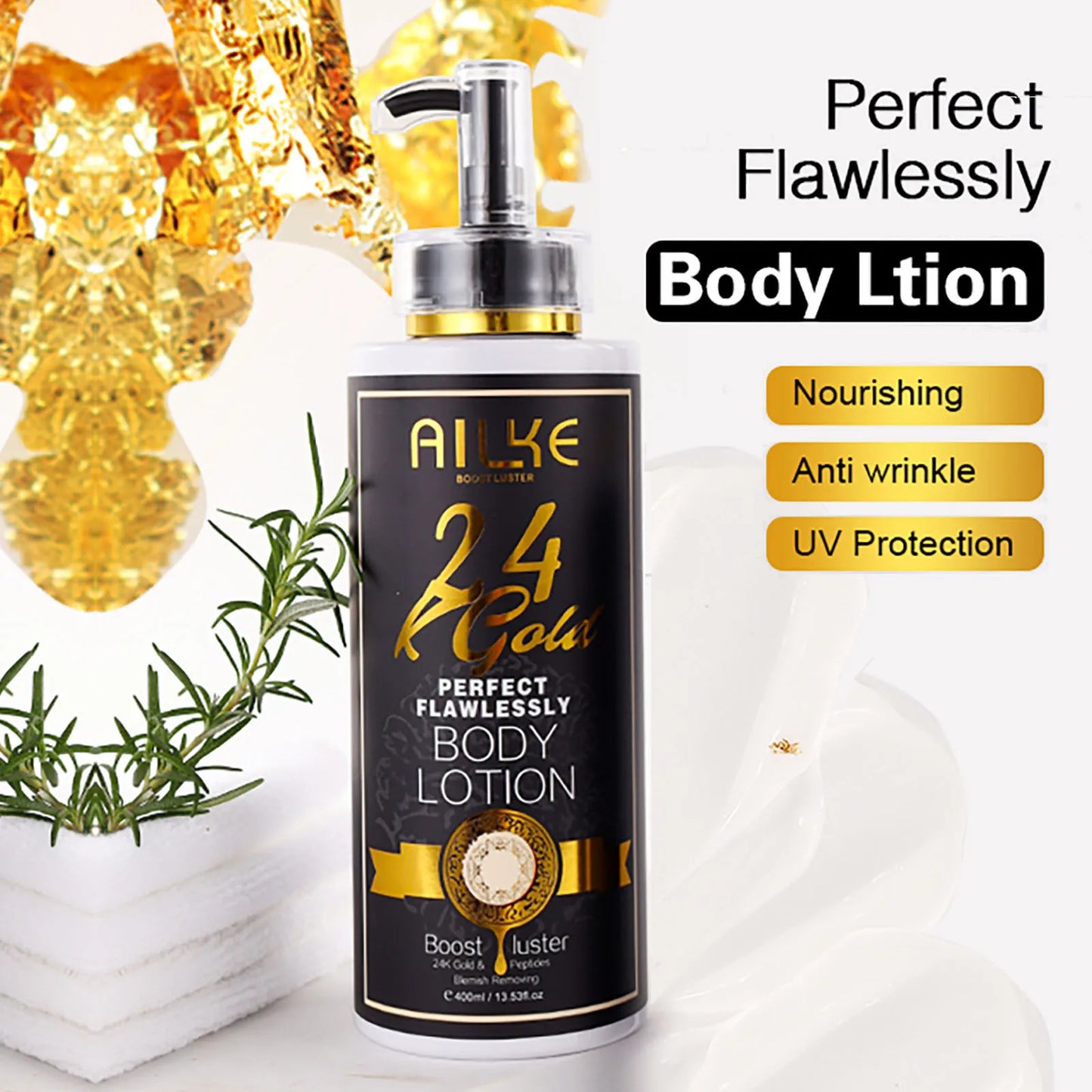 AILKE 24K Gold Whitening Cleanser For All Skin Types