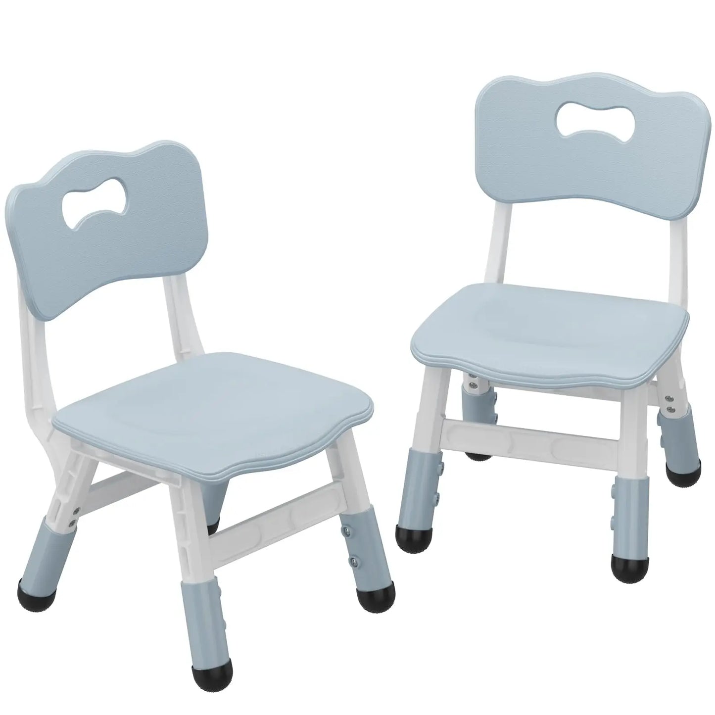 2pcs Stackable Adjustable Kids Chair Photo Prop Small Furniture 3-Level Height Toddler Chair For Home School Daycare