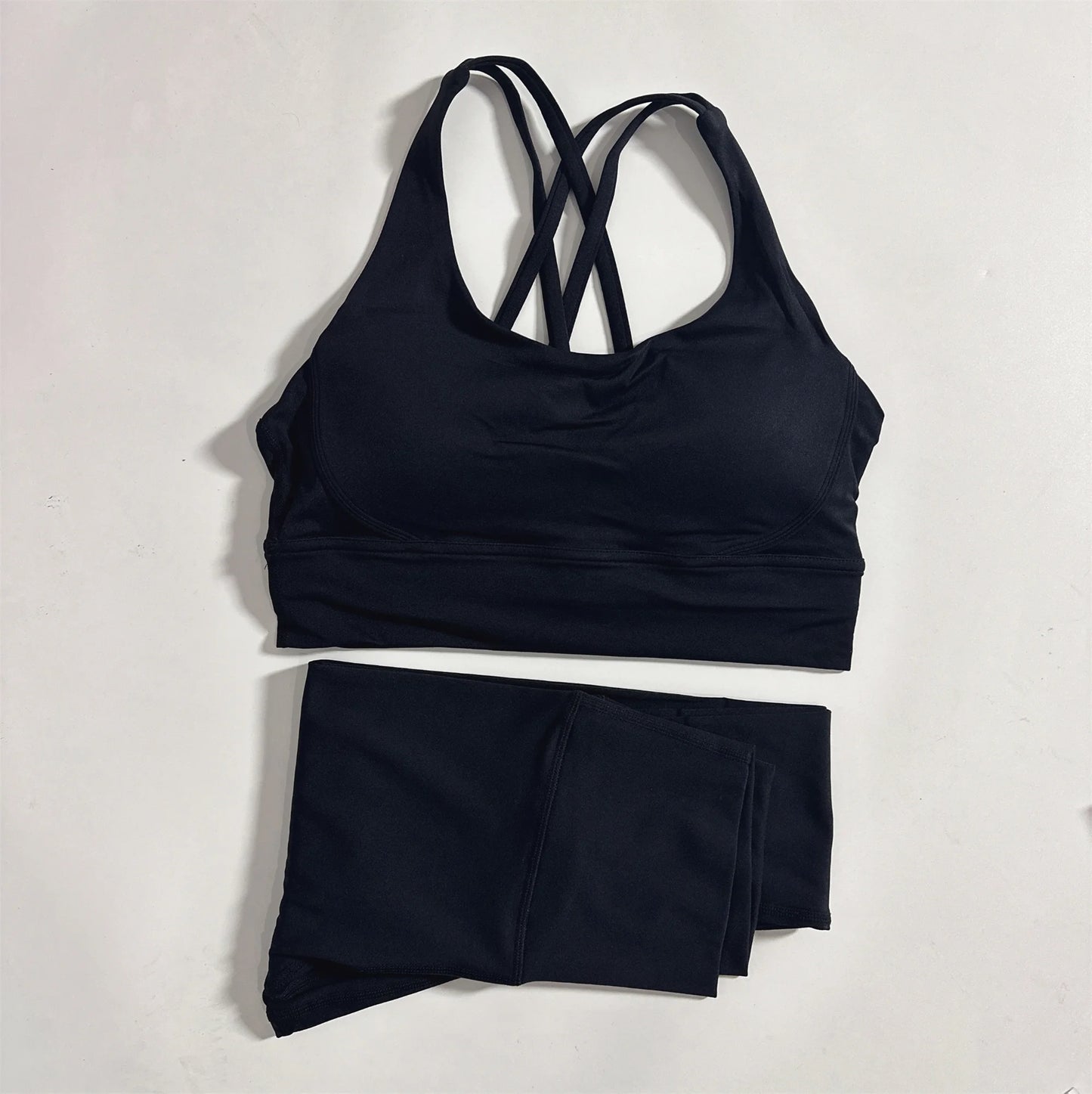Fitness Set With Yoga Bra And High Waist Leggings 2PC