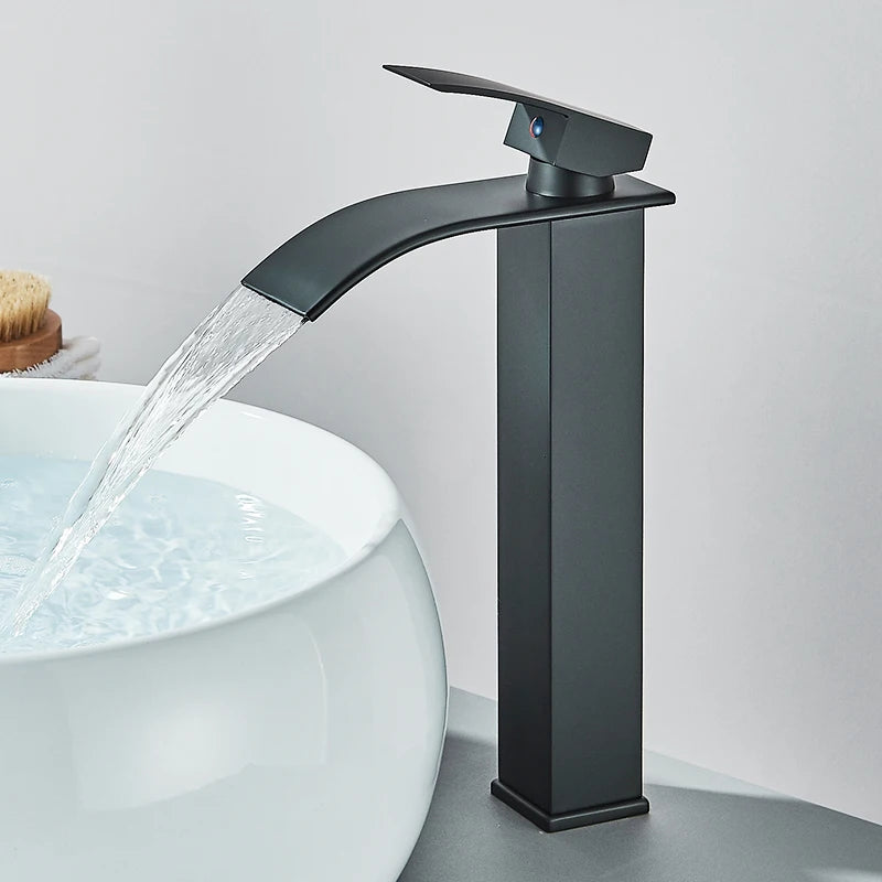 Rozin Basin Faucet Deck Mounted Single Lever Waterfall Tap
