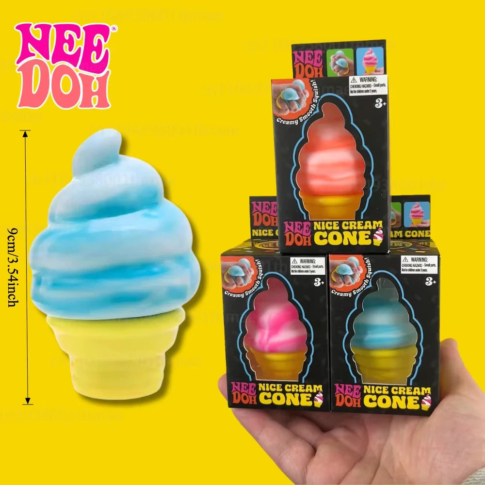 Schylling Surprise Ice Cream Cone Squishy Sensory Stress Relief Toy