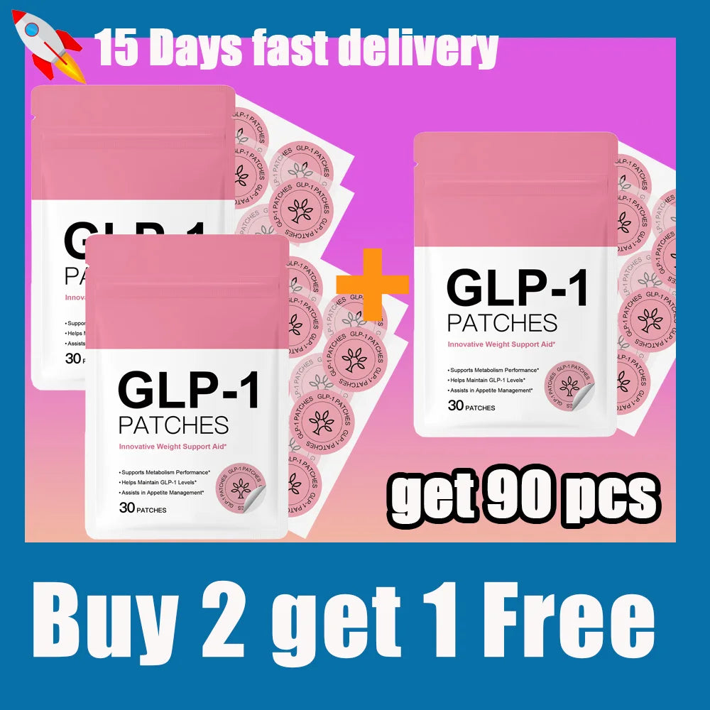 GLP-1 Body Patches, 30 Patches for Appetite Control and Metabolism Boost, Plant-Based Formula