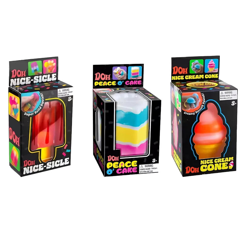 Schylling Needoh Nice Cube sensory toy, stress relieving block, pinch, relieve stress, puzzle and release