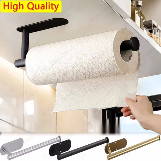 Paper Towel Holder Adhesive Wall Mount Kitchen Organizer