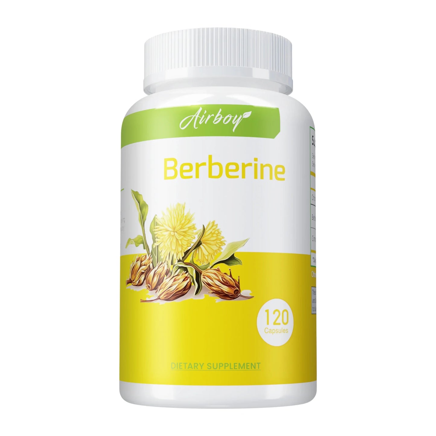 Berberine Supplement -  Antioxidants,Heart Health, Immune System Support - 120 Capsules