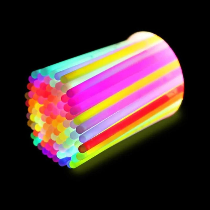 Bulk Glowsticks Bracelets Necklaces Glow in the Dark Neon Easter Christmas Halloween Football Party Supplies Pack